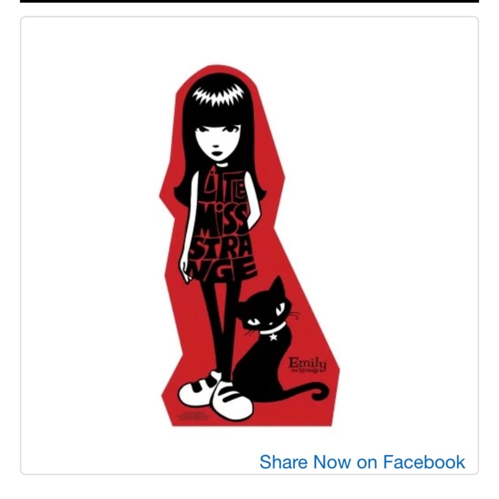 EMILY THE STRANGE CARDBOARD CUTOUT FREE SHIP